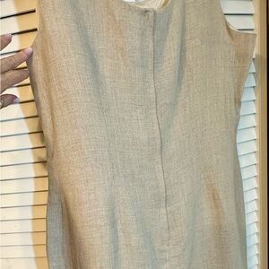 Sleeveless Beige Dress